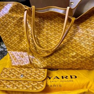 SOLD- Goyardine ST. Louis GM in yellow (pristine)